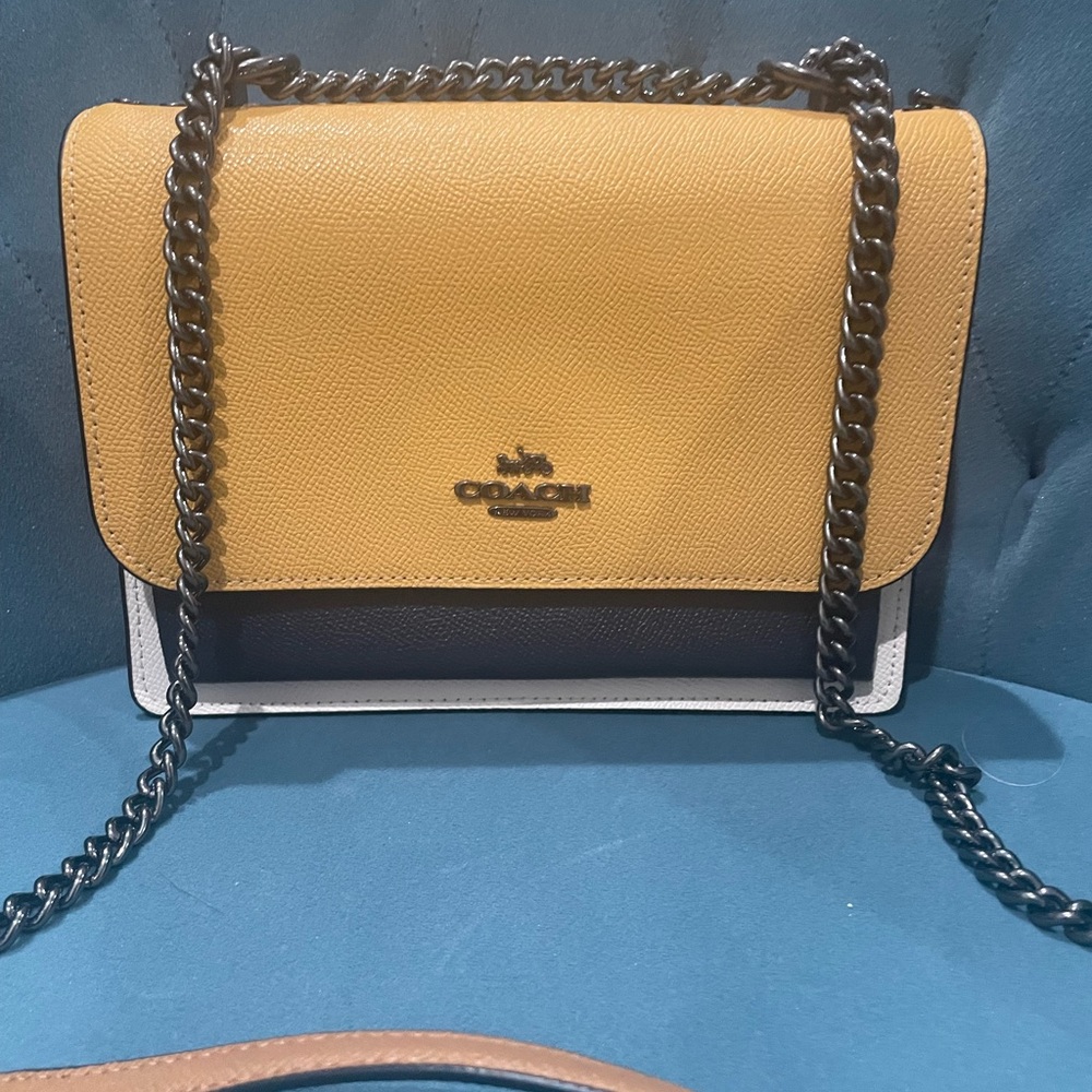 Kate Spade Carson Convertible Crossbody Colorblock Bag-Gold, black, pink, white